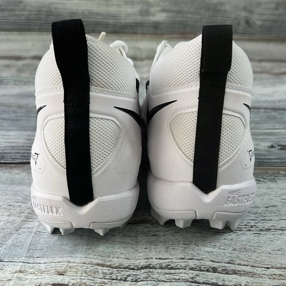 Men’s Nike Alpha Menace White/Black Alpha Cleats Size 11.5